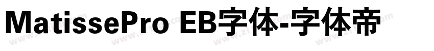 MatissePro EB字体字体转换